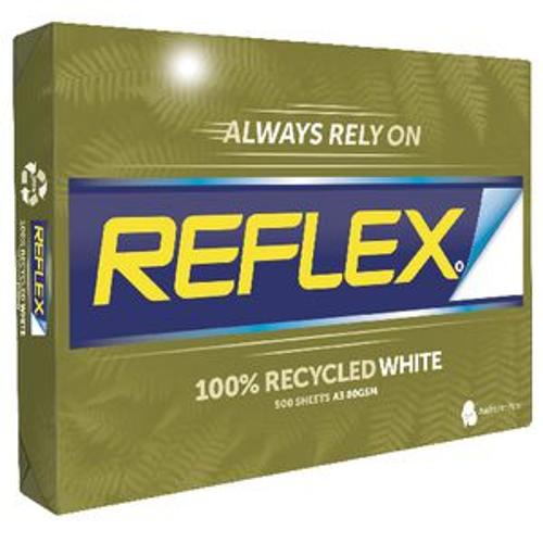 REFLEX A3 80gsm 100 % RECYCLED WHITE COPY PAPER